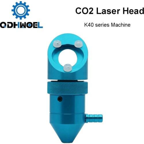 CO2 Laser Head for K40 Series Laser Engraving Cutiing Machine Lens Dia 15/18mm Focal Length 50.8mm Mirror 20mm