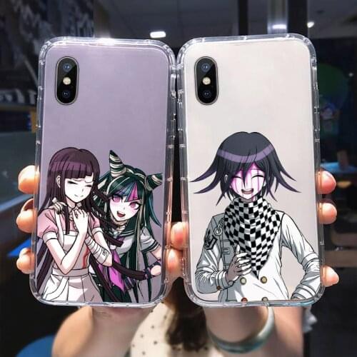 Cute Japan Anime Danganronpa Shockproof Phone Case for IPhone 12 11 Pro XS MAX XS XR 8 7 6 Plus SE 2020 Soft Clear Cover Fundas