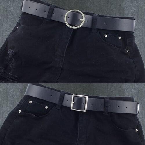 Fashion Single-Prong Buckle Women Belt Ladies Adjustable Belts Jeans Decorative Female Dress Thin PU Leather Waist Very Well