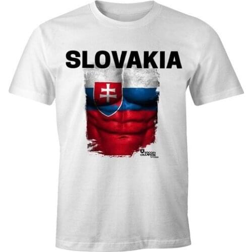 Mens T Shirts Fashion 2019 T-Shirt Herren Footballer Slowakei Flagge Slovakia Flag Fanshirt T Shirt Short Sleeve