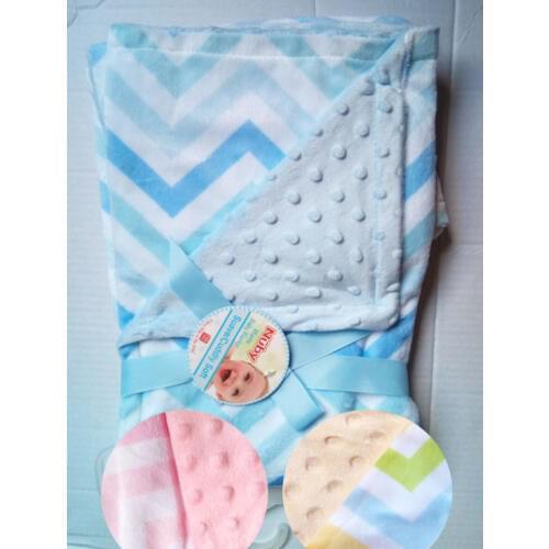 71X91CM(36"X28") double layer baby receiving blanket, soft fleece bed blanket, travel mink blanket,infant playmat