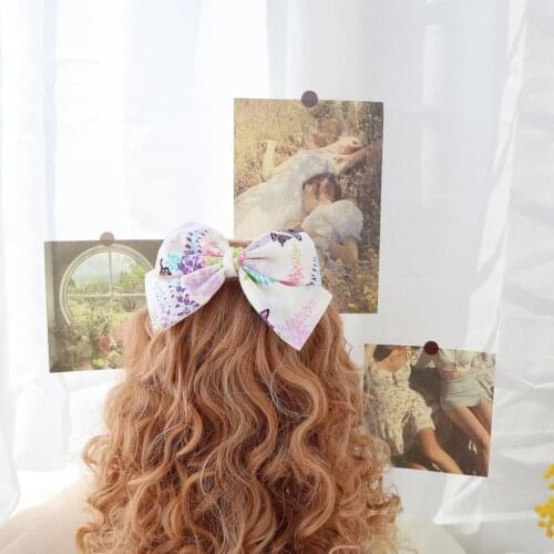 Japanese Style Simple Oversized Barrettes Pear Flower Handmade Hair Accessories Headdress