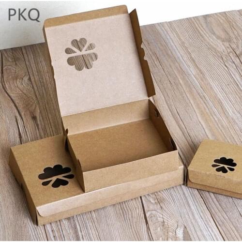 10pcs Blank Kraft Cupcake Boxes Gift Packaging Wedding Party Macaroon Baking Package Box Vintage Brown Kraft Paper Box