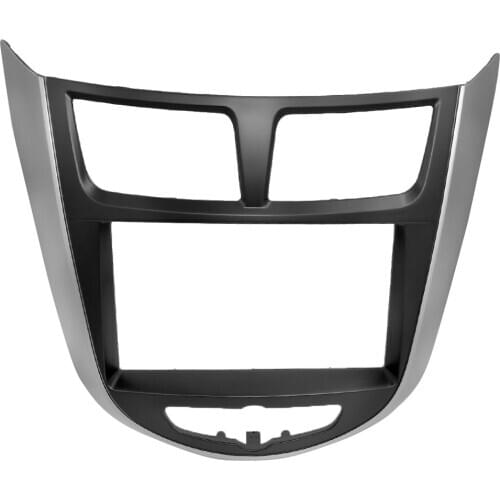 2 Din Car Radio Fascia For HYUNDAI i-25 i25 Accent Solaris Verna Refitting CD Panel Frame Dash Mount DVD Trim Kit Bezel kit