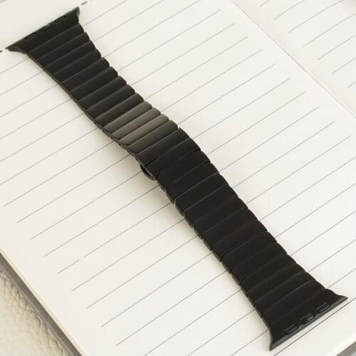 Strap 316 Stainless Steel for Apple Watch 6 SE 5 4 40mm 44mm Watchband Series 6 5 4 3 2 38/42mm Bracelet Wrist Butterfly buckle