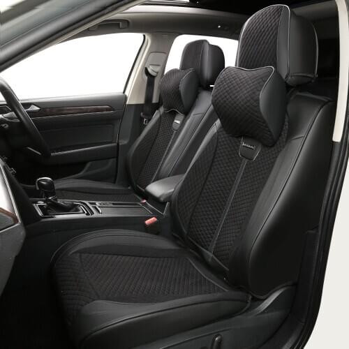 ROWNFUR universal leather car seat covers high-quality suede car interior car seat protect cover fit for sedan hatchback SUV MPV