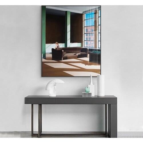 Nordic Decoration color house Abstract Wall art canvas painting Landscape Wall Pictures for Living Room morden print No Frame