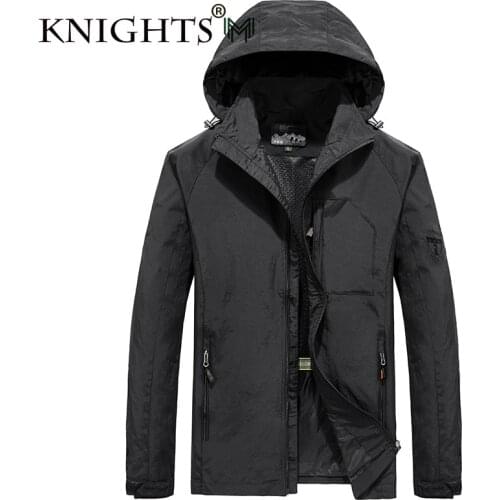 Street Knights Men's Hooded Trench Coats
