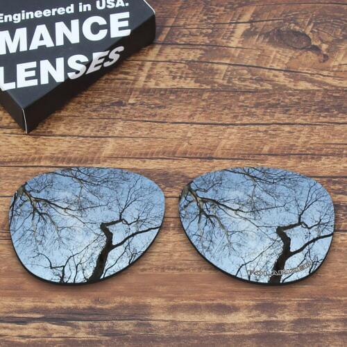 ToughAsNails Resist Seawater Corrosion Polarized Replacement Lenses for Oakley Elmont M Sunglasses Metallic Silver