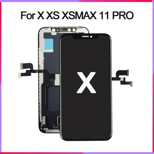 For iphone X XR XS Max LCD OLED Screen Replacement iphone 11 Pro Max Display With 3D Touch Assembly True Tone No Dead Pixel