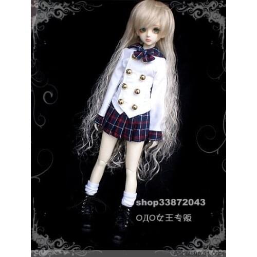 1/4 1/3 BJD Student uniforms suit Shirt+Skirt for BJD/SD clothing doll accessories,Not included doll,shoes,wig,and other D1247