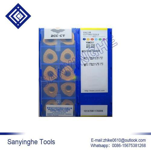 Free shipping high quality 10pcs/lots YBM351 WPGT090725ZSR cnc carbide turning inserts