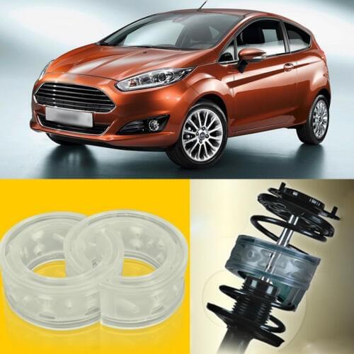 2pcs Power Front /Rear Shock Suspension Cushion Buffer Spring Bumper For Ford Fiesta