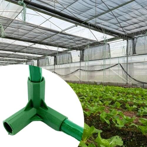 20pcs Gardening Frame Connector 11mm Plastic Stable Greenhouse Frame Plant Stakes Furniture Connectors Gardening Tools TS1