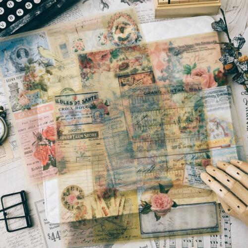 2019 Vintage Pattern Vellum Paper For Diy Scrapbooking Card Making Decorative Materials Paper Crafts
