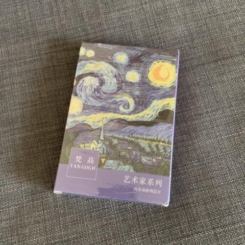 30 Sheets/Pack Van Gogh Oil Painting Postcard vintage Paintings postcards Greeting Card wish Card Fashion Gift