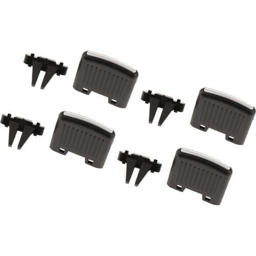 4 Pieces Black AC A/C Air Vent Outlet Tab Clip Repair Kit Fit for VW Sagitar