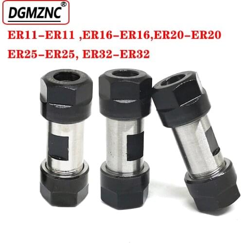 Er11 to er11 Adapter double nuts er16 er20 er25 er32 spindle motor shaft for cnc machine