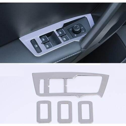 Car Interior Door Window Switch panel cover trim For Tiguanl tiguan l 2017 2018 2019 2020 accessories car sticker