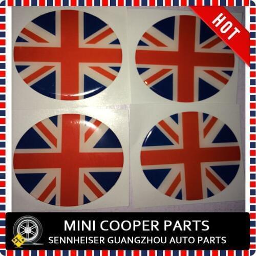 Free Shipping Brand New Tyre Cover Sticker Union Jack Style For mini cooper R55-R61(4 Pcs/set)