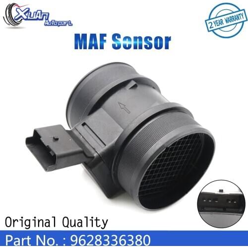 XUAN MAF MASS AIR FLOW METER SENSOR 9628336380 For Citroen Berlingo C15 Jumper Xsara Fiat Ducato Peugeot 206 306 307