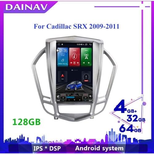 For Cadillac SRX 2009 2010 2011 12.1 inch Vertical Screen Android 10.0 Car Radio GPS Navigation Car Multimedia DVD Player