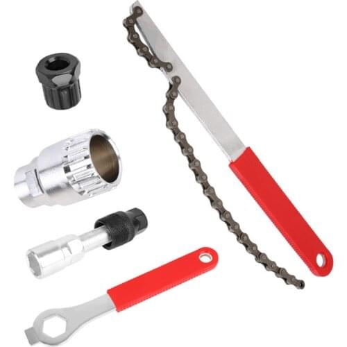 Bicycle Repair Tool Kits Bracket Flywheel Remover Crank Puller Wrench Center Axle Tool Mountain Bike Maintenance Tools Set