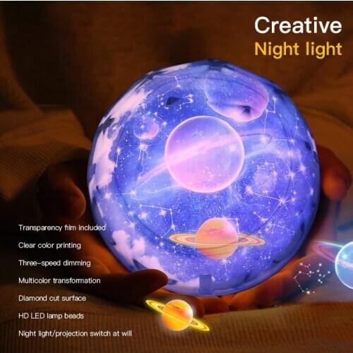 Creative Star Galaxy Night Light Remote Control Bluetooth Smart Light Star Projection Led Light Usb Rotable Decorative Light