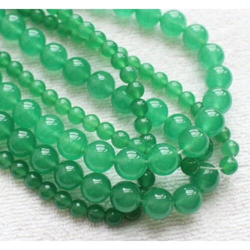 6-12mm Green Aventurine Jades Round Jewelry Making Beads 15"