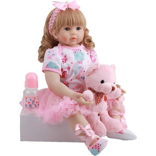 Hoomai 60 CM New Arrival Reborn Baby Dolls Cloth Body Wig Hair Realistic Reborn Dolls For Children Play Toys Gifts