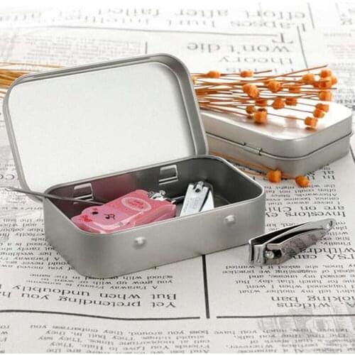 Hot Metal Containers15 Pack Metal Tin Box Mini Portable Box Containers for Drawing Pin Bead Earring Jewelry Storage