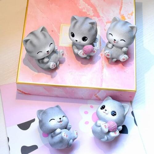 Cute Cat Cartoon Animal Gift Boys Girls Decorations For Home Accessories Ornaments Birthday Present Christmas Smile