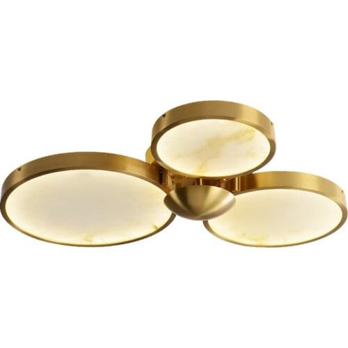 Marble LED ceiling lamp modern new Chinese style simple bedroom dining room study ultra-thin ceiling lamp