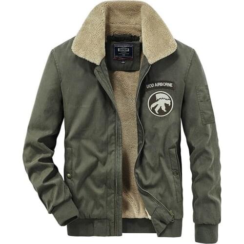 Mcikkny Men Winter Fleece Jackets And Coats Fur Collar Warm Casual Outwear Coat Clothing Size M-4XL Windbreak