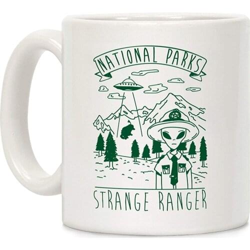 STRANGE RANGER White 11 Ounce Ceramic Coffee Mug