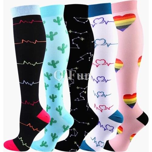 New Compression Socks Fit For Medical Varicose Veins Edema Diabetes Nurse Maternity Pregnant Women Socks Men Носки Cycling Socks