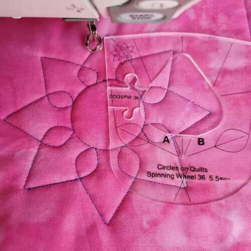 New ruler template sample set for domestic sewing machine 1 set = 6pcs #RL-06