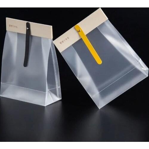 12pcs Small Gift Bag With Handles Wedding Decoration Plastic Gift Bag For Jewelry Birthday Event Party Simple Shopping Handbags