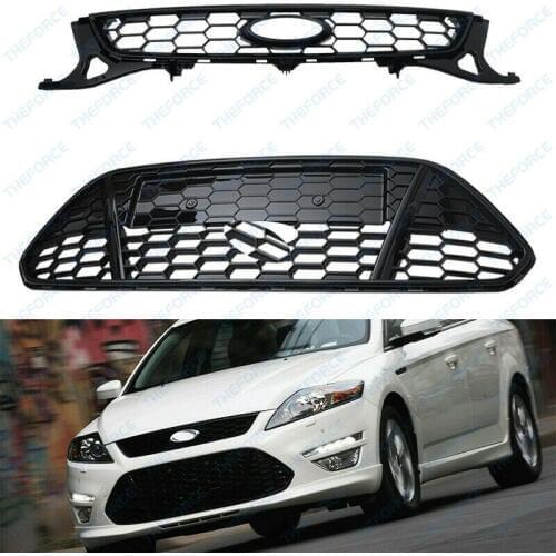 Fit For Ford Mondeo 2011 2012 2013 Year Car Front Bumper Honeycomb High quality ABS Grills 2pcs