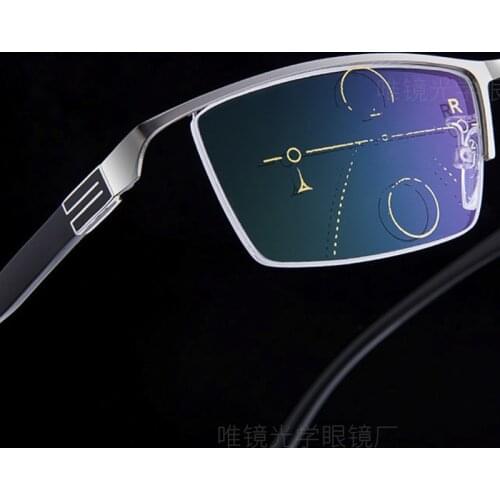 Progressive Multifocal Lens Far Nd Near Use Lntelligent Zoom Fatigue Prevention Gafa Bifocales Lectura Gafas Montura Hom AB989S