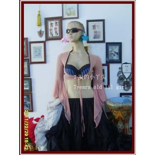 Transparent thin belly dance Chest flare Blouse Top CV03