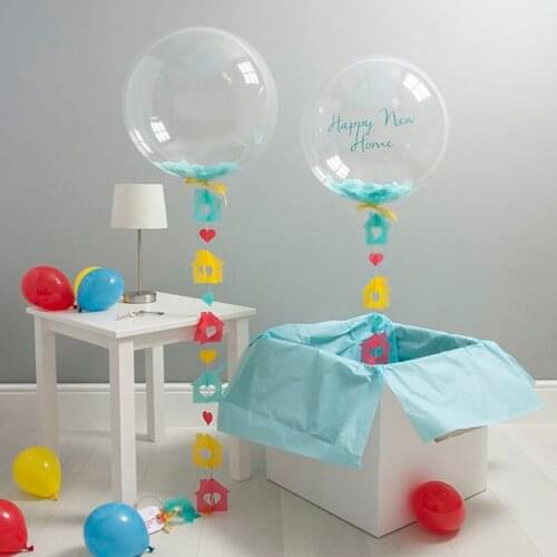 Transparent Round Balloons Helium DIY Anniversary Wedding Home Decoration Romantic Party Globos For Valentine Surprise Balloon