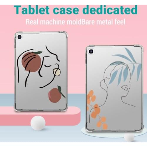 Transparent Case For Samsung Galaxy Tab A 8.0 & S Pen 2019 SM-P205 P200 8.0 Inch Tablet Cover Painted Tab A8.0 Silicone Funda