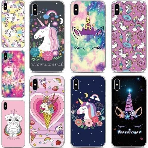 Silicone Rainbow Unicorn Cover For Wiko Y81 Y51 Y62 Y61 Y50 Y60 Y80 Sunny 5 View 5 Plus 3 4 Lite 2 Go Power U20 U10 Phone Case