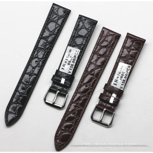 Genuine Leather Watchbands 12/14/16/18/20/22/24 mm Watch Steel Pin buckle Band Strap High Quality Wrist Belt Bracelet