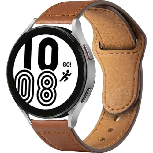 20mm 22mm Leather Band For Samsung Galaxy watch Active 2 strap Gear S3 Frontier bracelet Huawei GT/2/Pro Galaxy 3 45mm/42mm/46mm