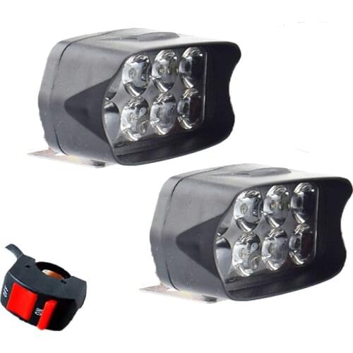 Motorbike auxiliary driving lights headlamp 8led 12w fog lights work lamp headlights led spotlights waterproof Car accessories