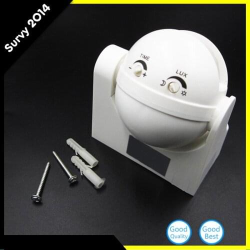 High quality 110-220V 180 Degree Outdoor IP44 Security PIR Infrared Motion Sensor Detector Movement Switch Max 8m ET039