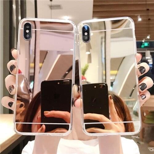 Color Mirror Case For iPhone 11 12 Pro Xs Max XR X 6 7 8 Plus SE Mini Luxury Bumper Cover Funda