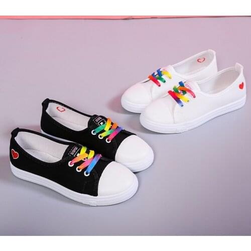 2021 Canvas Shoes For Woman Flats Trendyol Fashion Breathable Flat Casual Light Mixed Colors Women Shoes Zapatos Mujer Chaussure